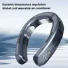 Portable Air Coolers Portable Neck Fan Mini Air Conditioner Cooler Bladeless Fan 6000MAh USB RADDABLE HANGING COOLING VÄRME BORTABLE FANS Y240422