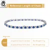 Brins Orsa Jewels Tennis Bracelet 925 STERLING Silver 3,0 mm ClearSapphire Cubic Zirconia Bracelet de chaîne de mode pour femmes bijoux SB137