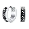 Hoop Huggie Punk Rock Celtic Kodo Orecchini per uomini impermeabili in oro bianco da 14k ie a orecchie gli diga di gioielli Brincos mascinos drop drive dhgja