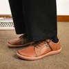 Casual Shoes 2024 Men Flats Walking Leather Barefoot Wide-toed Wider Toe Sneakes Large Size 37-48