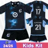 24 25 Minnesota United Fc Kid Kit Soccer Jerseys Fragapane Rosales Reynoso Boxall Lod Home Child Suit Football Shirt