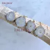 Brins BM11274 Solar Druzy Quartz Bracelet White Stalactite réglable minimaliste