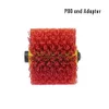 120*100*19mm Red Abrasive Wire Drum Brushes Deburring Polishing Buffing Wheel for Furniture Wood Angle Grinder Adapter