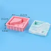 Ceramics Succulent flower pot silicone mold Cement Drip Rubber Plaster Mould Handmade Making Decorative Storage Box