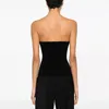 Tanks pour femmes 2024 Summer tricot Bustier Tops Sexy Slim Ladies Viette Black Fashion Backless Body Shirt High Quality Y2k