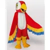 2024 Wysokiej jakości czerwona papuga kostiumowa kostium anime Boże Narodzenie Halloween reklama urodzinowa za darmo shpping