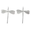 Stud Earrings Fashion Simplicity Three-Dimensional Dragonfly Jewelry Banquet Party Accessories Earring Gold / Silver Color