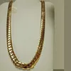 Collier de chaîne de liaison à liaison de tronçon cubaine de Miami Gold 14K Collier 24 272W