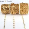Necklaces 10 Meters, Gold Color Handmade Hollow Love Diy Chain Necklace Jewelry Making Findings DIY Supplies Wholesale Lots Bulk