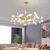 Candeliers yakulai moderno lustre lustre de estar de lustre de estar cozinha nórdica linda lâmpada de firefly home iluminagem de iluminação luminosos suspensos