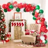 Decorazione per feste 102 pezzi di caramelle verdi bianche rosse coriandolo ghirlanda set familiare che raccoglie lo sfondo di Natale di compleanno