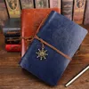 Writing Journal Spiral Notebook Diary Notepad Vintage Nautical Pirate Anchors PU Leather Retro Pendants Note Book Sketchbook 240415