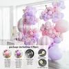 Lila makkaronballon girland Erz Kit Geburtstagsfeier Dekor Kinder Babyparty Mädchen Latex Ballon Kette Hochzeitsfeier Lieferungen 240417