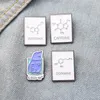 Broches Creative Fun Chemistry Molecular Experiment Bécheur Émail Brooch Souris Géométrique Pinds Alliages Badge Jewelry Gift For Kid