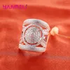 Cluster Rings Trendy Exquisit 925 Sterling Silver Hollow Design Woman Girl Cool Wide For Appointment Surprise Gift