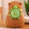 Bags Cute Fully Filled Capybara Plush Animal With Turtle Tortoise Backpack Toys For Baby Appease Sleeping Pillow Christmas Nice Gift