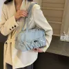 Sacs à bandoulière en tissu de la gauche pour femmes 2024 Corée de Fi Lady Travel Femelle Femelle Shopper Shop Tote Bag Y1M4 #