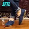 Chaussures décontractées zftl chinois traditionnel fait à la main à la main pour hommes rétro en bas de baisse en baisse de sueur-absorbant confortable Femmes légères 2024