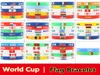 Charm Bracelets 카타르 2022 월드컵 플래그 실리콘 팔찌 스페인 미국 FR 브라질 잭 팔찌 축구 치어 선물 1526885