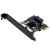 Карты USB 3.0 PCI Express Expansion Card 5 Гбит/с 19PIN/20PIN FROD PANEN USB3.0 HUB PCIE X1 до USB 3.0 Расширенная карта адаптера.