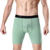 Calzoncillos 2024 Risancia media para hombres Sport Stretch Algodón de algodón Running Boxers Shorts Anti-Wear Leg