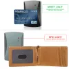 Portefeuilles Men Credit Carte Holder RFID Blocking Mini Geothere Leather Wallet Money Clips For Men Money Clip Portefeuille