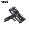 Blades "Die" Flipside von Yaqi "Ein Doppelkamm Dual Aggression Level Razor Head in Chrom in Gunmetal