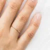 Anneaux 14k rempli d'or et bague d'empilement minimalisme Bijoux de bijoux anneau de joes hypoallergéniques