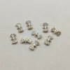 Componenti Nuovo arrivo!12x7mm 50pcs Clear zircone/fiochino connettori per parti di orecchini, orecchini fatti a mano gioielli fai -da -te fai da te