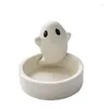 Candle Holders Ceramics Ghost Holder Tealight Wedding Table Decor Cute Shape For Home Party