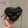 Balencig le Cagole Mini in Optic Bag Bag Damen Herz weiße Klappen Taschen Black Pink Silber Arena Leder Schulter Handtaschen Crossbody Luxus de muje