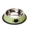 供給ノンズスリップボウルステンレススチールペットキャットボウル子犬子犬料理ボウルnonskid for elmold bowl cats feeder cat bowl pet supplies