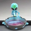 Ashtrays ALIEN Decoration tabletop ashtray resin hiphop Container Retro Vintage Home Office Bar Ornament Crafts Man smoking accessories T240422