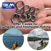 Accessories Big Game Tuna Saltwater Fishing Swivel 15~60Pcs Stainless Steel Fishing Swivels Lures Line Connector for Shark&Swordfish&Tuna