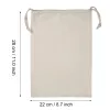 Bags 1Pc Cotton Drawstring Storage Bag Christms Wedding Gift DIY Plain Pouch Reusable Home Organize Dustbag 15*20 22*28 30*40 10*12