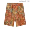 High -end Buurberlyes kostuums voor vrouwen mannen zomer nieuwe zijden bedrukte heren casual strandbroek shorts senior merk casual zomer designer shorts