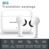 Kontroll 127 Språk AI Instant Translation M6 Hörlurar Smart Voice Wireless Bluetooth Samtidig tolkning Örtelefon Earplugs