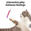 Oyuncaklar 1 Pc Rastgele Renk Komik Kedi Teaser Etkileşimli Oyuncak Çubuk Kediler için Bell Tüylü Oyuncaklar Teaser Interactive Oyuncak Çubuk Evcil Hayvan Oyuncaklar Sopa