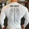 Y2K Compression Shirt Men Elastic Training T-Shirt Gym Fitness Workout Tights Sport Athletic Running Men Long Sleeve T Shirt 240418