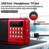 Radio Portable Mini Digital Radio Speaker FM USB MP3 MP3 Muzyka teleskopowa Antena HandsFree Pockets Odbiornik Outdoor K11