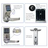 Steuerelement Lachco Taste Digitale Tastatur -Türschloss Fernbedienung+Kennwort+Karte+Key Feder Bolt Smart Electronic Lock L16086bsrm