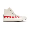 2024 Designer de moda Mulheres 1970s Coração vermelho Casual 1970 Sapatos Big Chuck 70s Love With Eyes Hearts Shape