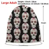 Berets dzień martwej panny młodej czapka słoneczna słodka czaszka cukrowa dziewczyna Halloweenshirt zombie gotycka di de los muertos