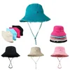 Summer Bucket Hat Designer Hats för kvinnors le bob bred brim duk mens mössa lyx retro gorras unisex utomhus fit caps klassiker röd hg151 h4