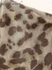 Spódnice Aonibeier Sheer Tiulle Leopard Print Women midi spódnica 2024 Summer Elastic High Talies Pakiet Hip Kobieta Y2K