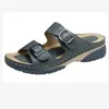 2023 Wedges Sandals 신발 여성 패션 벨트 버클 플랫폼 야외 걷는 슬리퍼 Nonslip Open Toe Ladies 240409