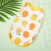 Dog Apparel 1PCS Pet Clothes Summer Comfort Vest Sleeveless Fruit Print For Dogs And Cats Teddy Pomeranian Accessories