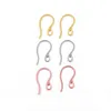 Stud Earrings 20pcs 12mm High Quality Stainless Steel Flattened Stamped Ear Hook For DIY Simple Jewelry Making Supplies