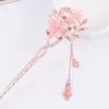 Hårklipp 2024 Fancy Colorful Flower Hollow Clip Accessories Women Fashion Rhinestone Hairpin Headwear Jewelry