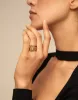 リング新しい高品質のスペインスタイルの絶妙なファッションゴールドプレート925 6ピースリングユニークなホリデーギフトウェディングリング女性のための結婚指輪